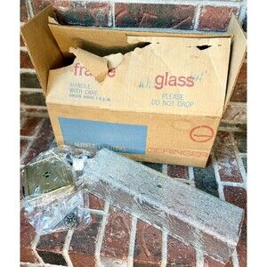 Geringer Beautiful Lighting Wall Sconce Crackle Textured Glass MCM Early 70’s